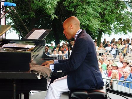 Aaron Diehl performs at The 32nd Annual Detroit Jazz Festival